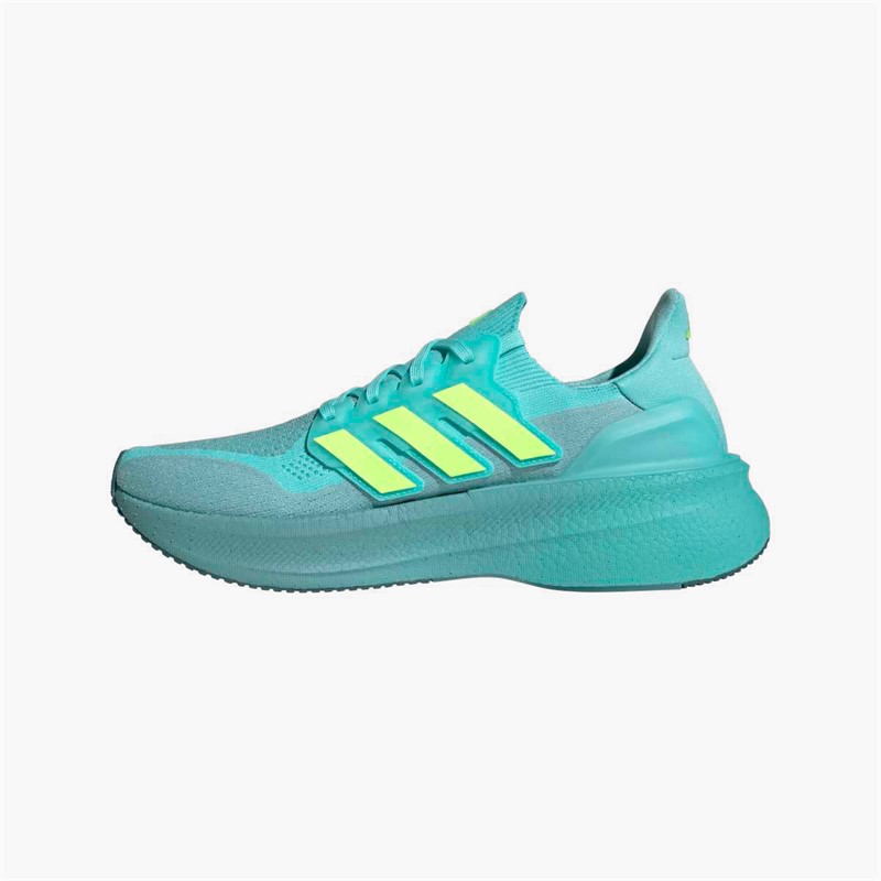 adidas Mens Ultraboost 5 Neutral Running Shoes Flash Aqua/Lucid Lemon/Mint Ton