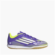 adidas Junior F50 League Radiant Blaze Pack IN Indoor Football Boots Purple Rush/Cloud White/Lucid Lemon