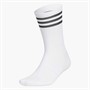 adidas Mens Golf 3-Stripes Logo Crew Socks White