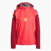 adidas Womens DFB Germany Tiro 25 Pro Rain 1/4 Zip Track Top Core Pink