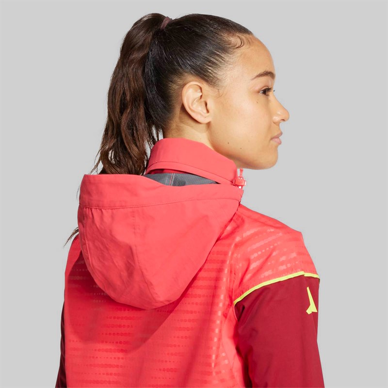 adidas Womens DFB Germany Tiro 25 Pro Rain 1/4 Zip Track Top Core Pink