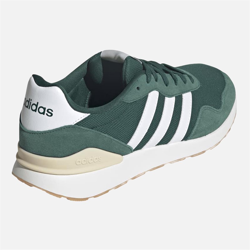 adidas Mens Run 60s 4.0 Trainers Collegiate Green/Cloud White/Crystal Sand