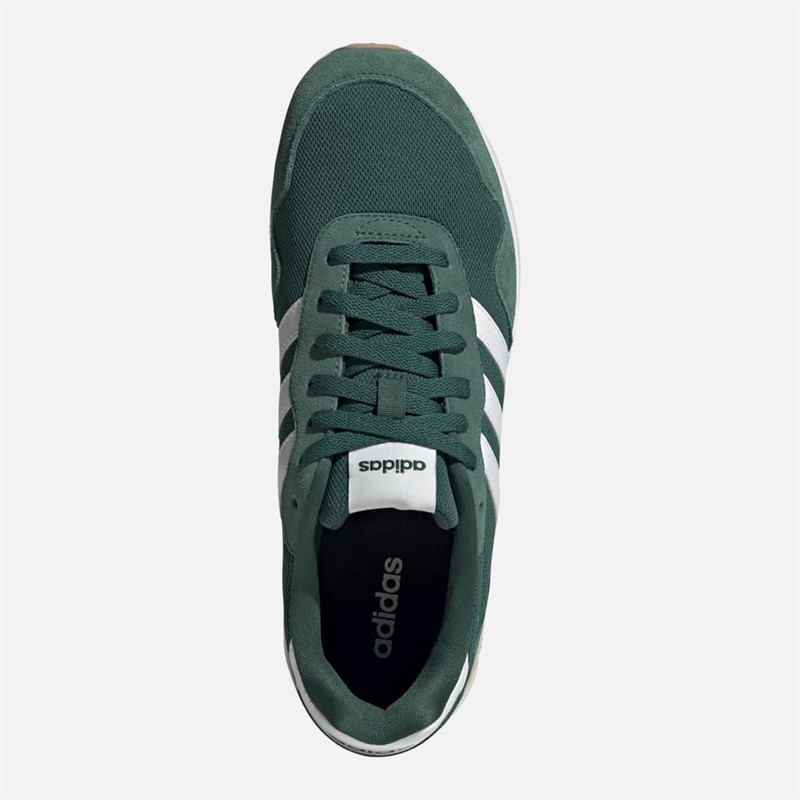 adidas Mens Run 60s 4.0 Trainers Collegiate Green/Cloud White/Crystal Sand