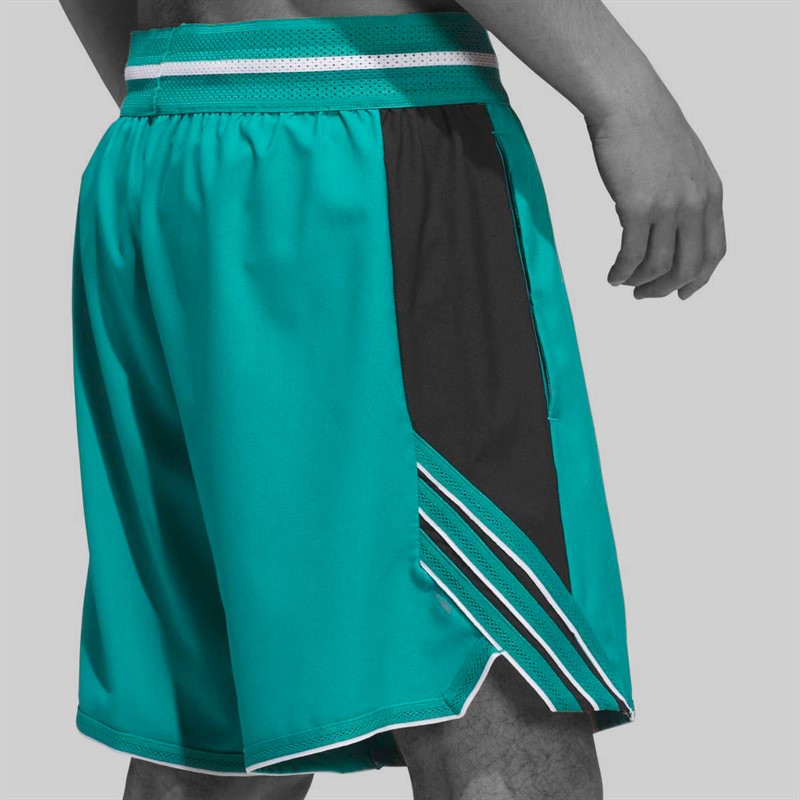 adidas Mens Crazylite Basketball Shorts Pure Teal/Black