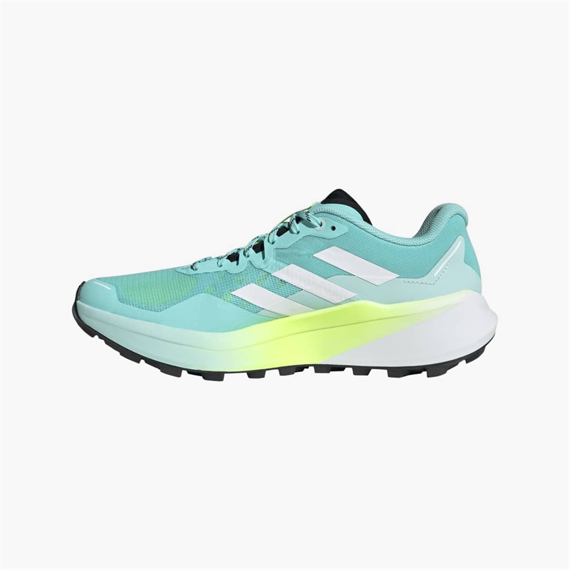 adidas Mens Terrex Agravic 3 Trail Running Shoes Semi Flash Aqua/Cloud White/Lucid Lemon