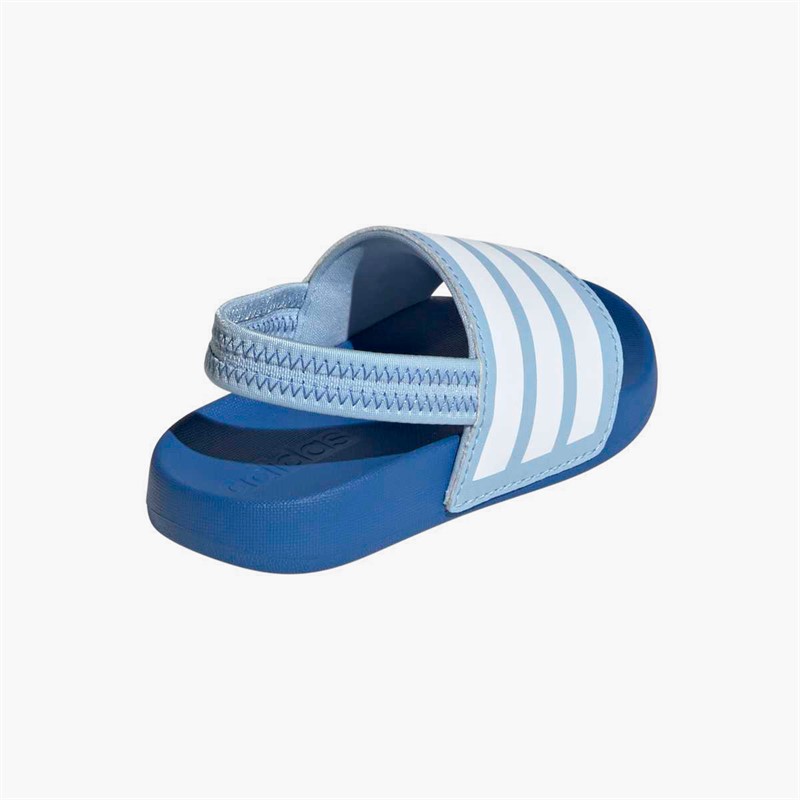 adidas Infant Adilette Estrap Sliders Clear Sky/Cloud White/Bright Royal