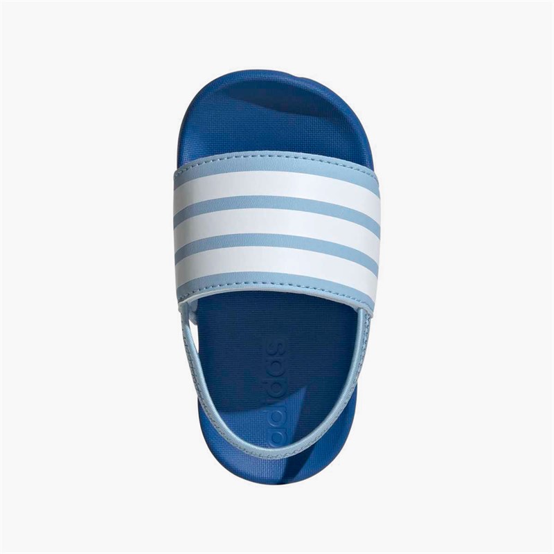 adidas Infant Adilette Estrap Sliders Clear Sky/Cloud White/Bright Royal