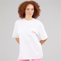 adidas Womens Sport Statement Boyfriend Fit Pocket T-Shirt White