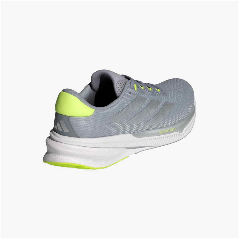 adidas Womens Supernova Stride 2 Neutral Running Shoes Halo Silver/Silver Metallic/Lucid Lemon