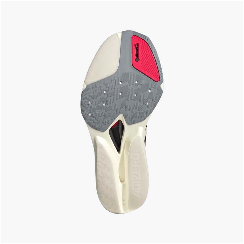 adidas Mens Adizero Prime X3 Strung Neutral Running Shoes Cloud White/Core Black/Lucid Red