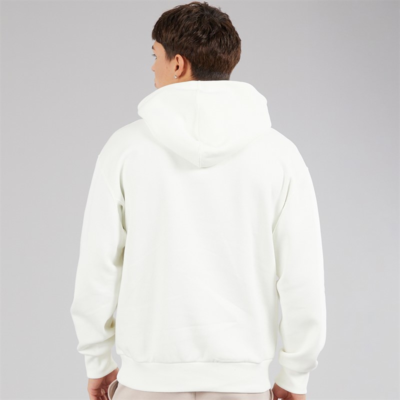 adidas Mens All SZN Graphic Hoodie Off White/Black