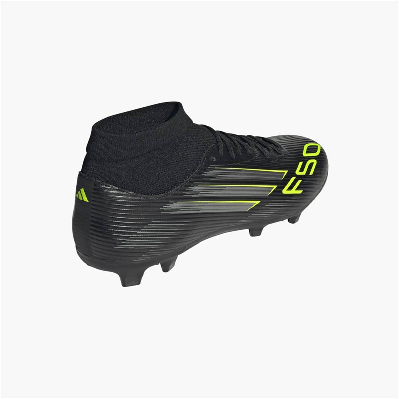 adidas Mens F50 League Mid FG/MG Firm/Multi Ground Football Boots Core Black/ Ron Metallic/Lucid Lemon Core Black/Ron Metallic/Lucid Lemon