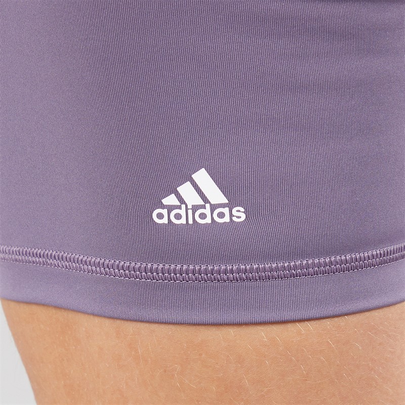 adidas Womens Optime Training Bike Shorts Shadow Violet
