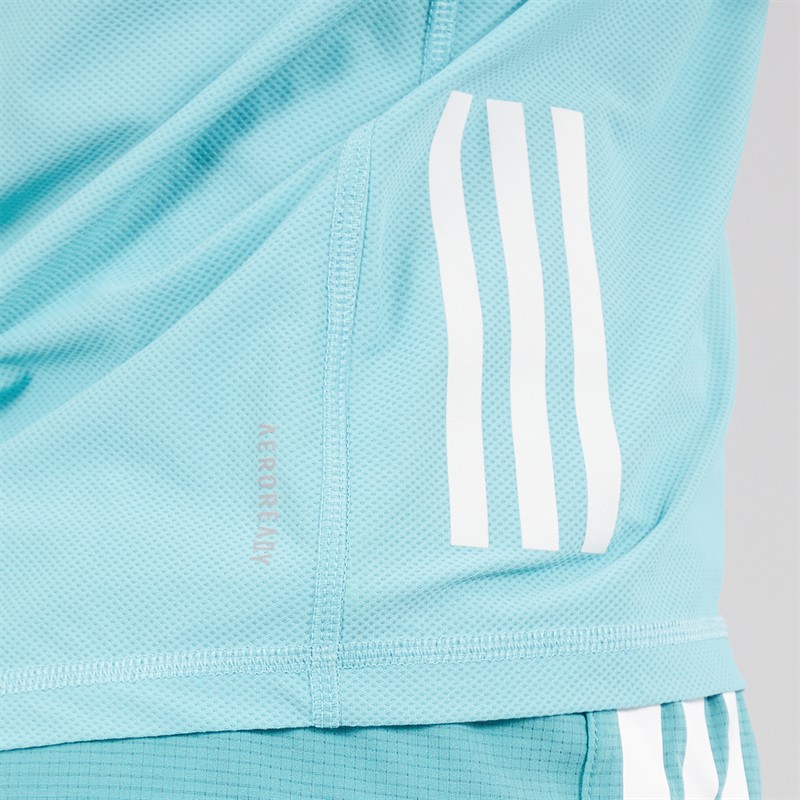 adidas Womens Own The Run Running Tank Top Mint Tone