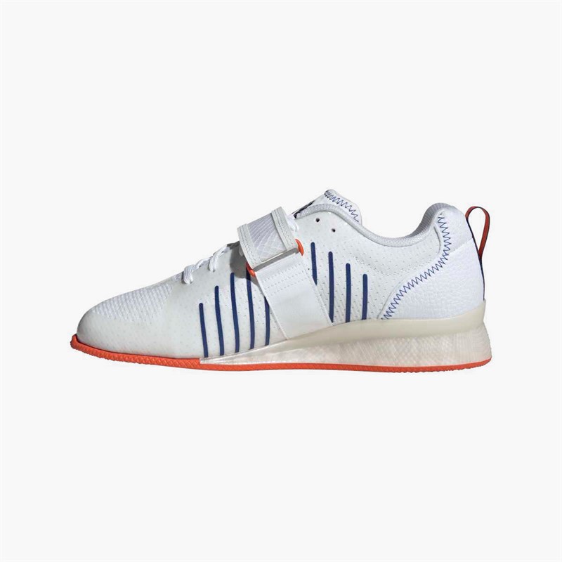 adidas Mens Adipower Weight Lifting 3 Training Shoes Cloud White/Dark Blue/Royal Blue