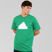 adidas Mens Future Icons Badge Of Sport T-Shirt Semi Court Green