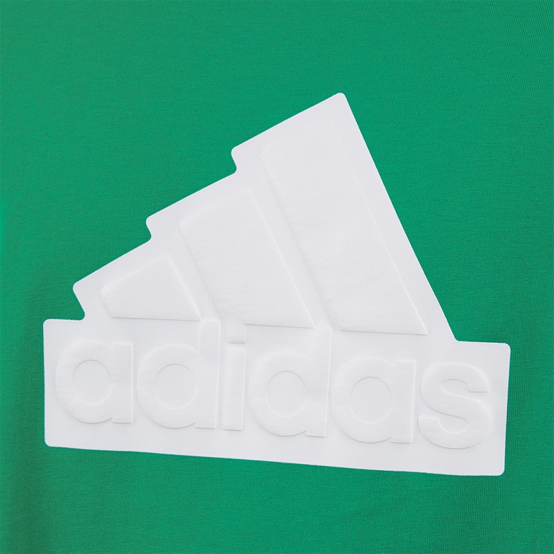 adidas Mens Future Icons Badge Of Sport T-Shirt Semi Court Green
