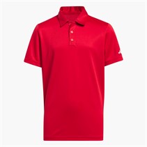 adidas Junior Boys Performance Golf Polo Shirt Collegiate Red