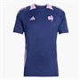 adidas Mens FFR France Rugby Performance T-Shirt Dark Blue