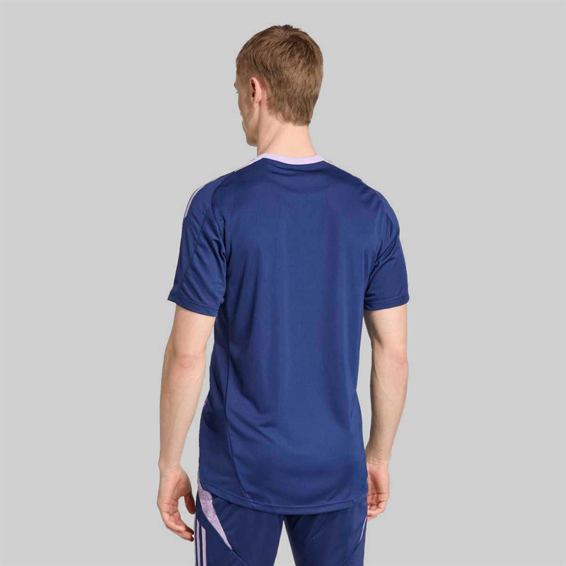 adidas Mens FFR France Rugby Performance T-Shirt Dark Blue