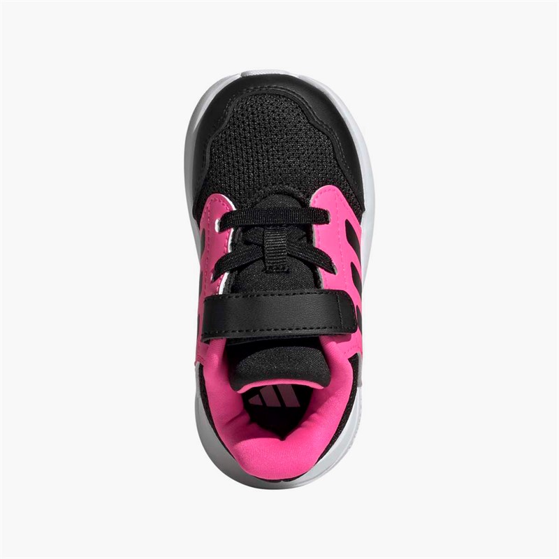 adidas Infant Girls Tensaur Run 3.0 Velcro Trainers Core Black/Core Black/Lucid Pink