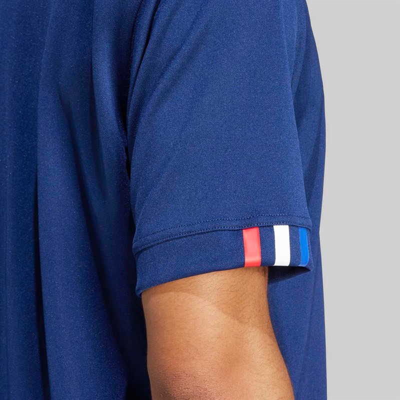 adidas Mens FFR France Rugby 24/25 Home Jersey Dark Blue