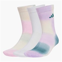 adidas Mens Tie Dye Three Pack Crew Socks Multicolor/Preloved Teal/Preloved Violet/White