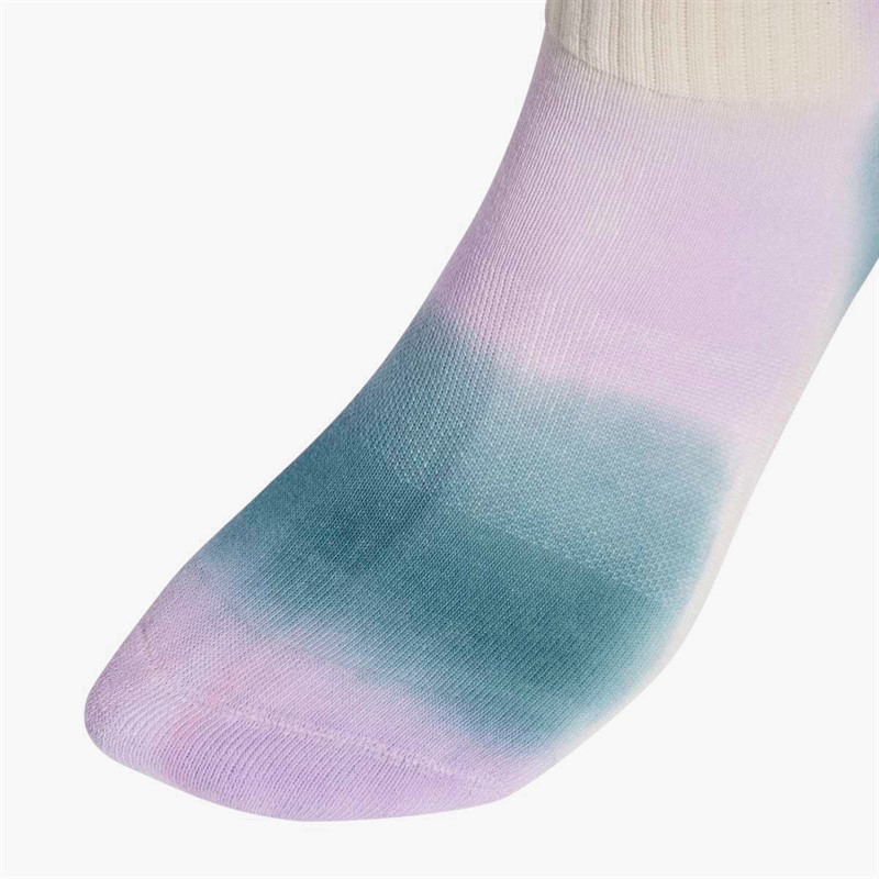 adidas Mens Tie Dye Three Pack Crew Socks Multicolor/Preloved Teal/Preloved Violet/White