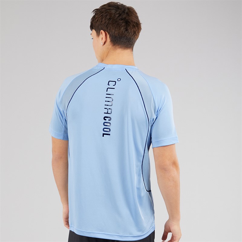 adidas Mens Tech Apparel Climacool T-Shirt Glow Blue