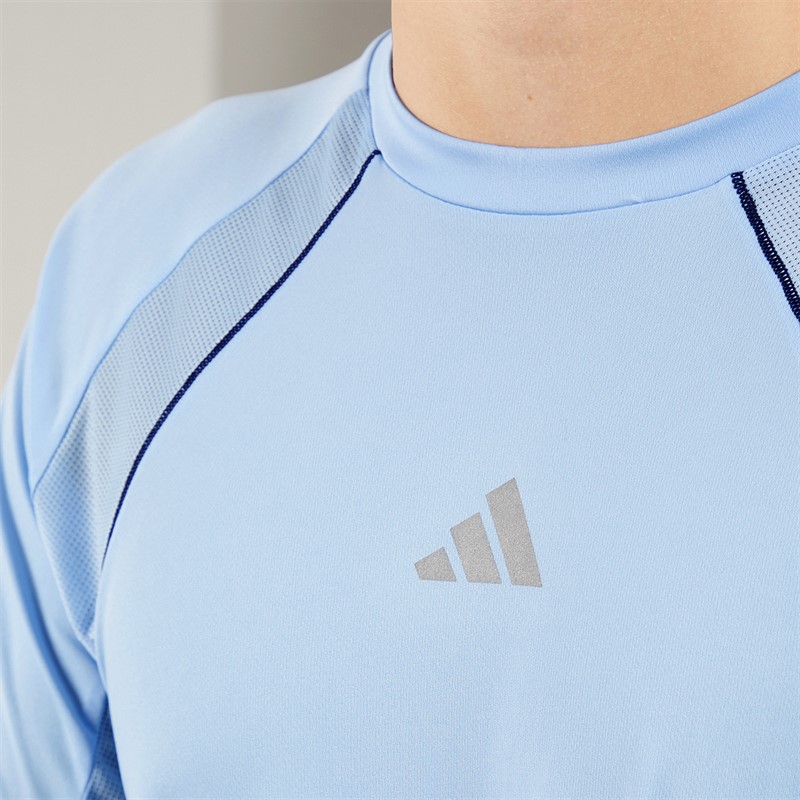 adidas Mens Tech Apparel Climacool T-Shirt Glow Blue