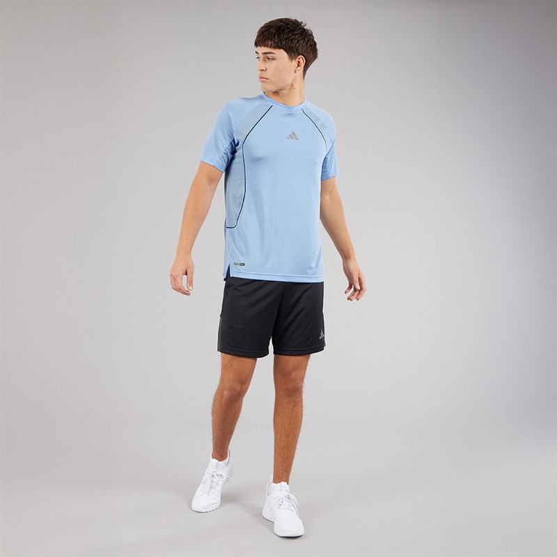 adidas Mens Tech Apparel Climacool T-Shirt Glow Blue