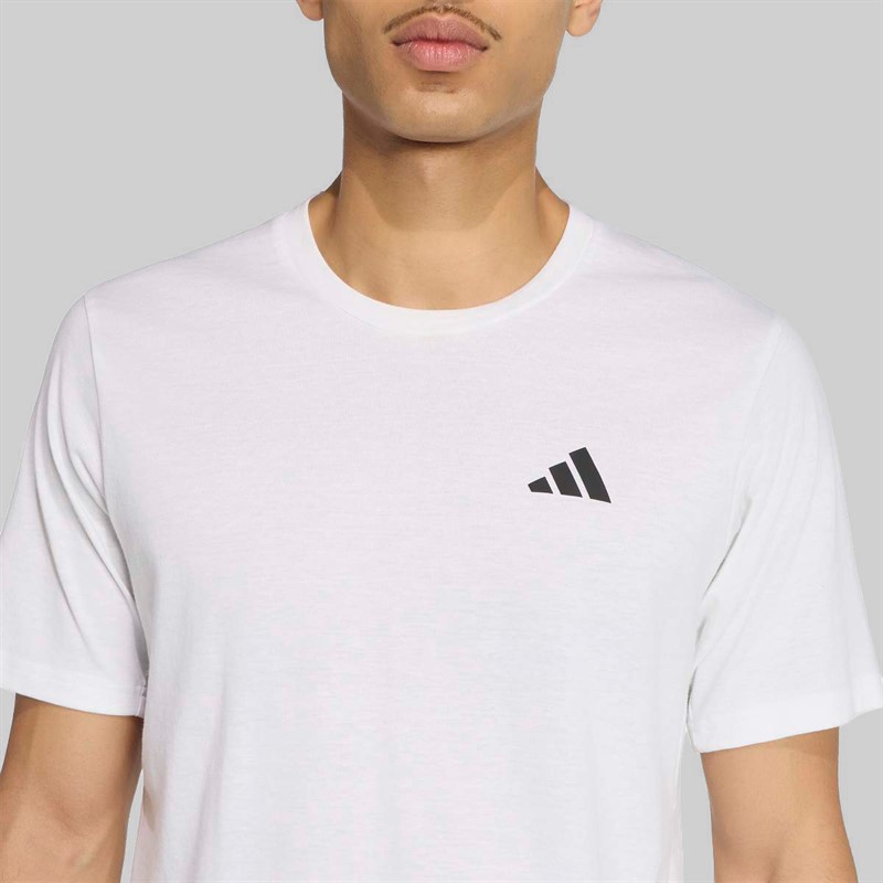 adidas Mens Train Essentials Feelready Training T-Shirt White/Black