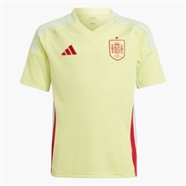 adidas Junior RFEF Spain 2024 Away Jersey Pulse Yellow/Halo Mint