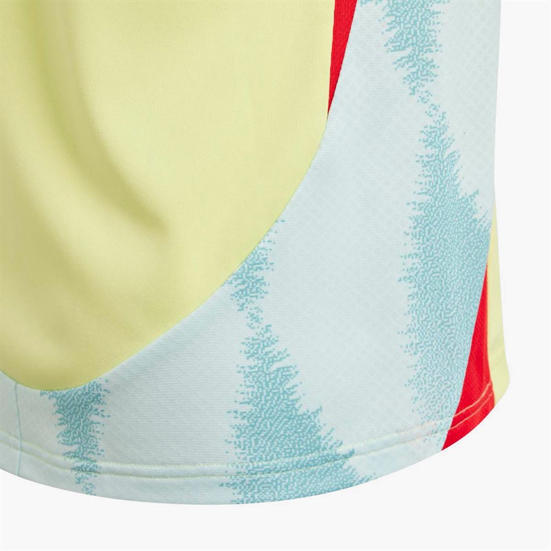 adidas Junior RFEF Spain 2024 Away Jersey Pulse Yellow/Halo Mint