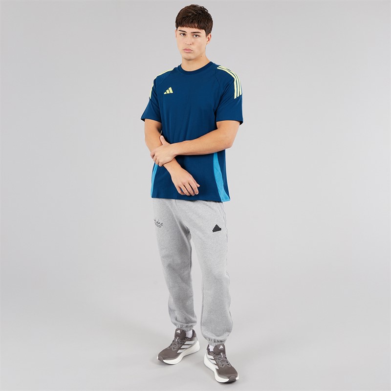 adidas Mens Tiro 24 T-Shirt Legend Marine/Peace Citrine