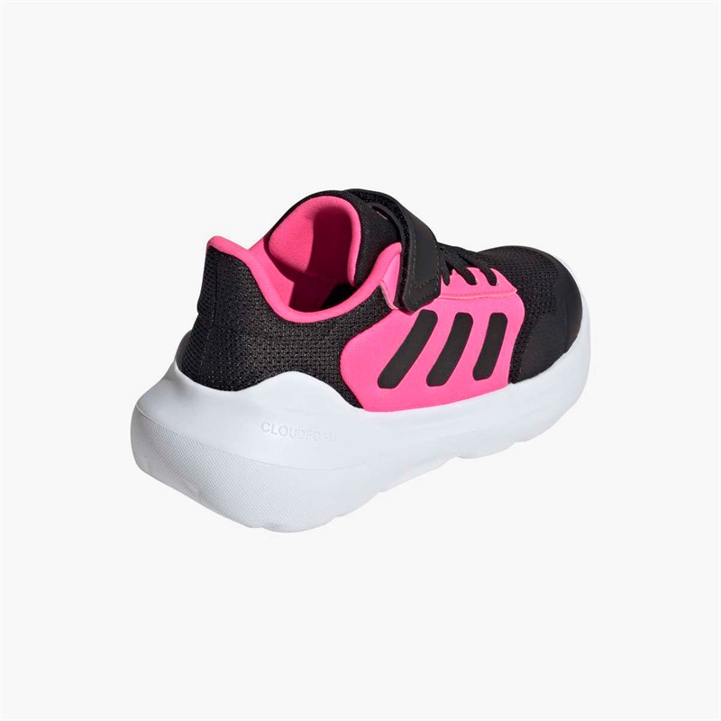 adidas Girls Tensaur Run 2.0 Velcro Trainers Core Black/Core Black/Lucid Pink