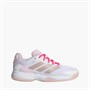 adidas Junior Girls Ubersonic All Court Tennis Shoes Off White/Silver Metallic/Powder Plum