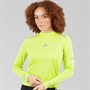 adidas Womens Ultimate Reflective Long Sleeve Running Top Pulse Lime