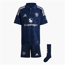 adidas Kids MUFC Manchester United FC 24/25 Away Mini Kit Night Indigo