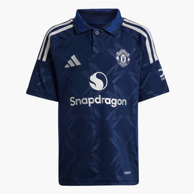 adidas Kids MUFC Manchester United FC 24/25 Away Mini Kit Night Indigo