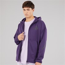 adidas Mens Z.N.E Full Zip Hoodie Aurora Plum