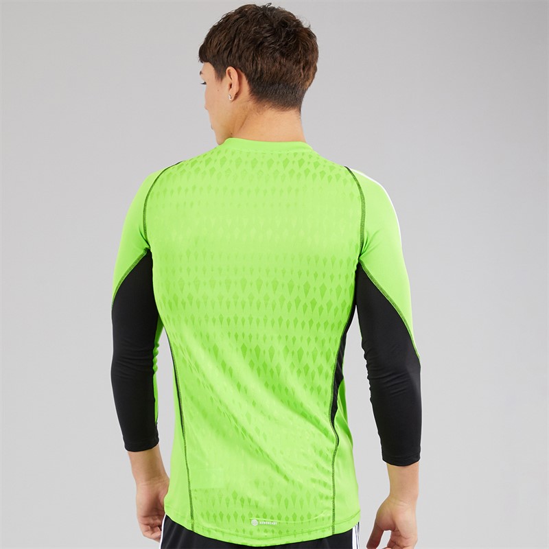 adidas Mens Tiro 23 Pro Long Sleeve Goalkeeper Jersey Team Semi Solar Green