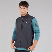 adidas Mens Own The Run Full Zip Running Gilet Black