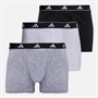 adidas Mens Active Flex Three Pack Trunks Assorted