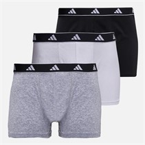 adidas Mens Active Flex Three Pack Trunks Assorted