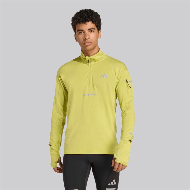 adidas Adi365 Climawarm+ Half Zip Top do biegania dla niego kolor Preloved Lime