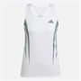 adidas Adizero Archive running singlet dla niej kolor Biały/Preloved Teal