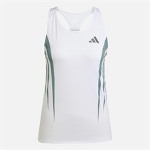 adidas Adizero Archive running singlet dla niej kolor Biały/Preloved Teal