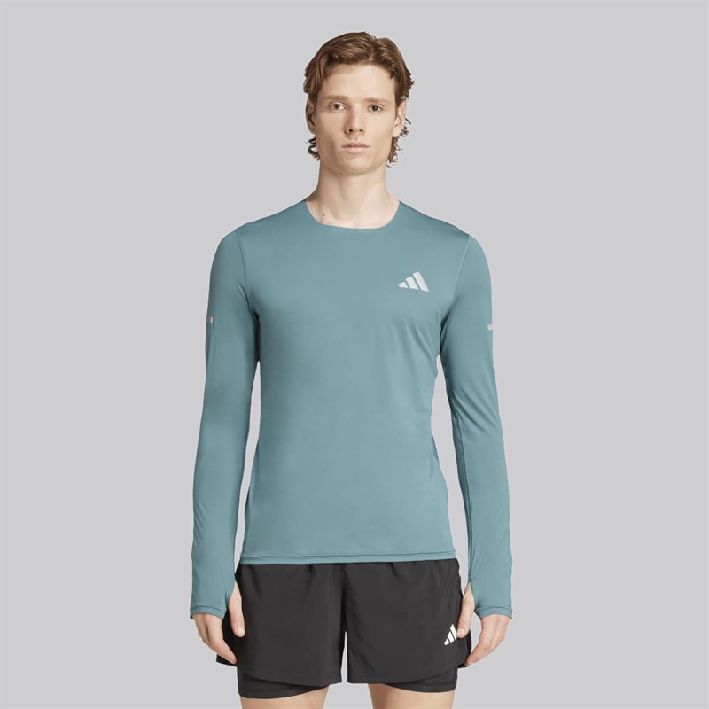 adidas Adi365 Climacool+ Running Long Sleeve Top dla niego kolor Preloved Teal