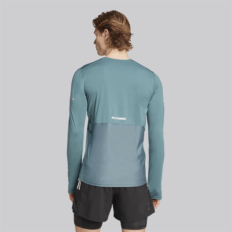 adidas Adi365 Climacool+ Running Long Sleeve Top dla niego kolor Preloved Teal